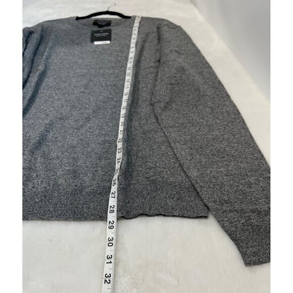 NWT NORDSTROM Men's Size 2XL Cotton & Cashmere Blend Crewneck Sweater Grey - Picture 7 of 12